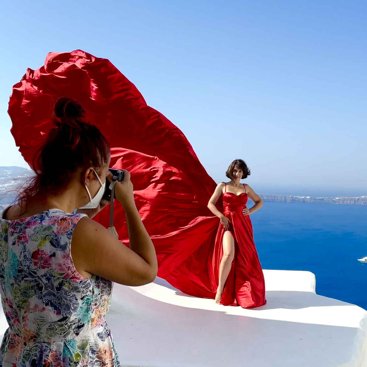 Flying Dress Santorini